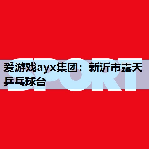 爱游戏ayx集团：新沂市露天乒乓球台